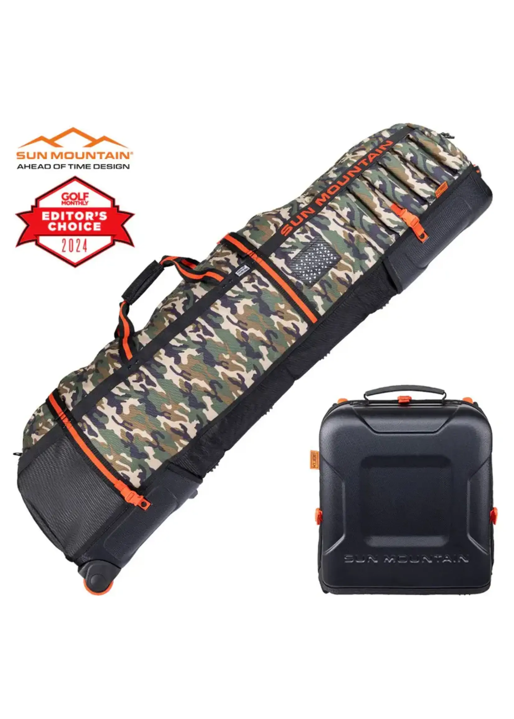 Sun Mountain Sun Mountain Travelcover Kube - Black/Camo/Inferno
