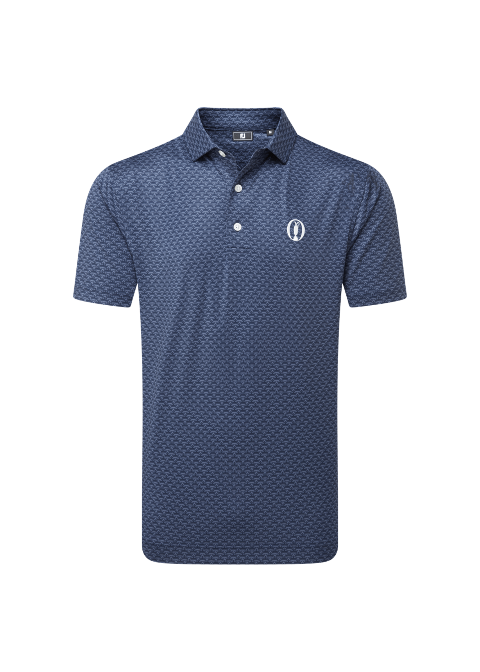 Footjoy Footjoy - The 154th Open Lisle Polo - Crown Print Navy