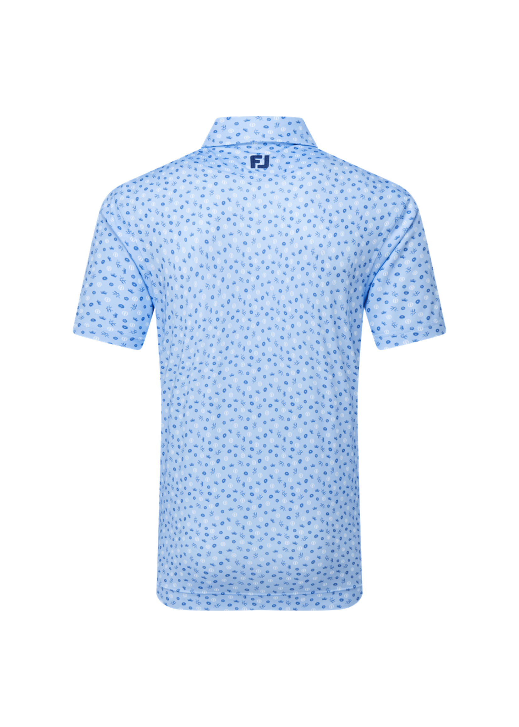 Footjoy Footjoy - The 154th Open Lisle Polo - Event Print Lt Blue