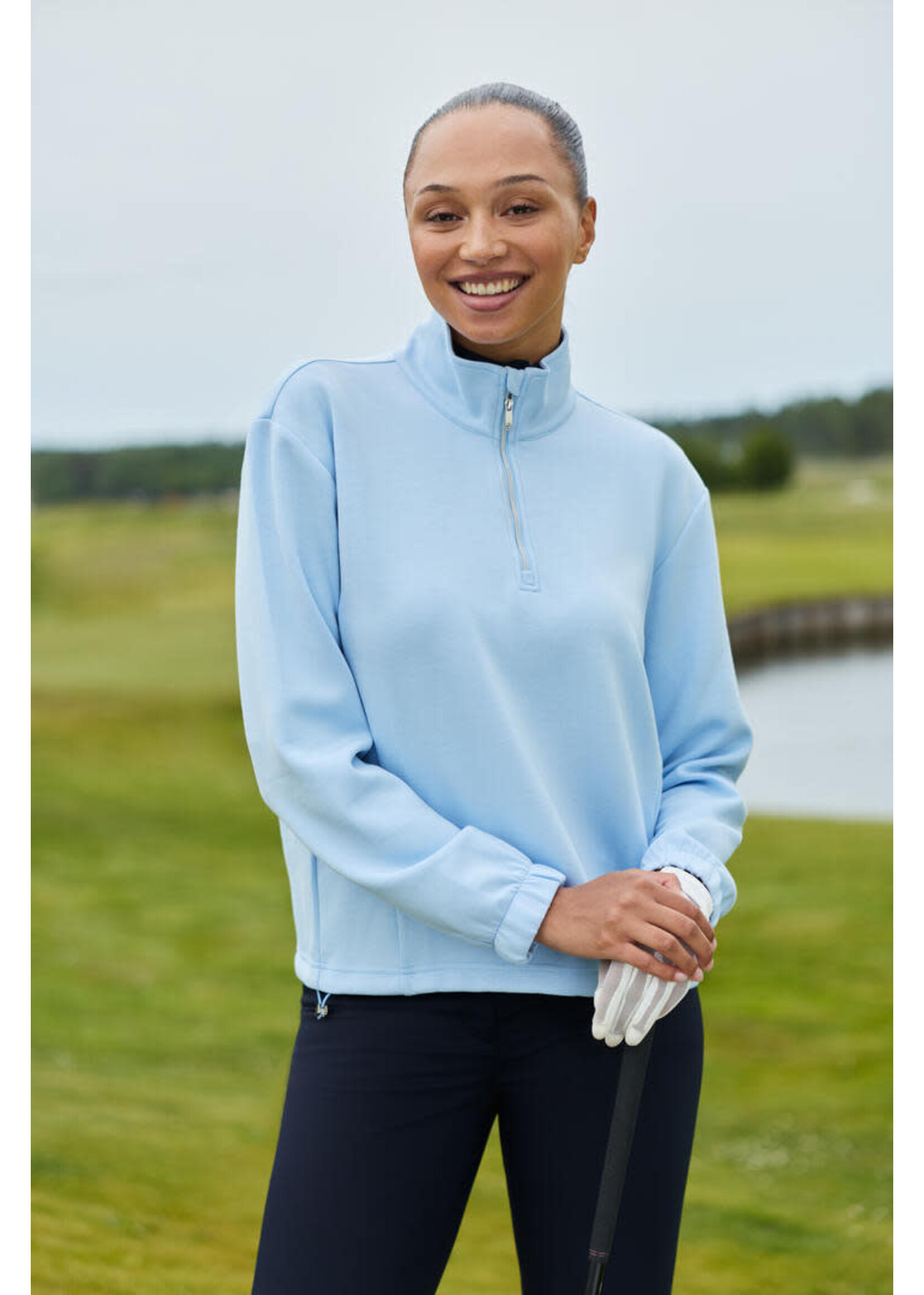 Daily Sports Daily - Relaxed Midlayer Half Neck - Light Blue (509)