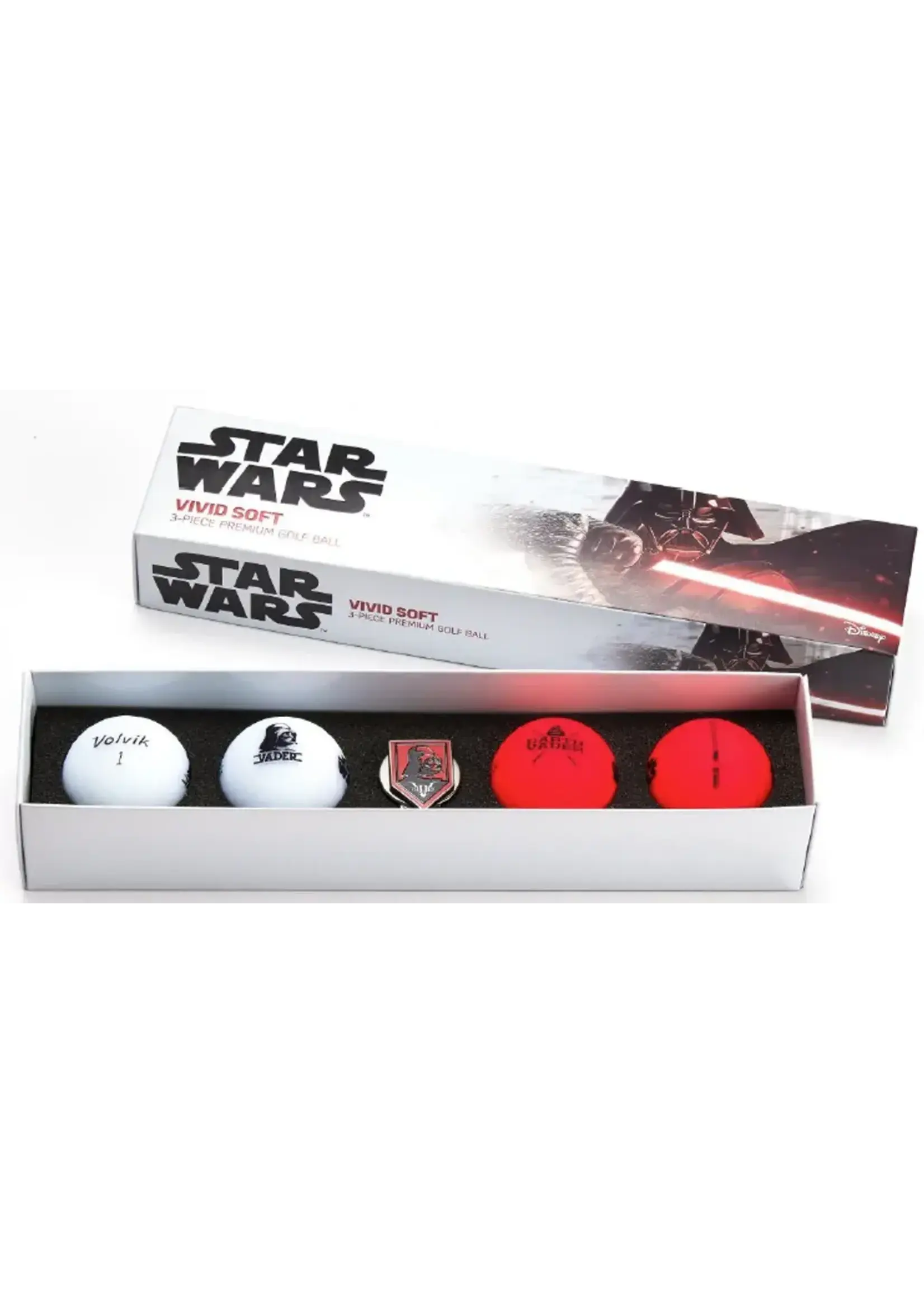 Volvik Volvik Vivid Star Wars - Darth Vader Giftpack with Ballmarker