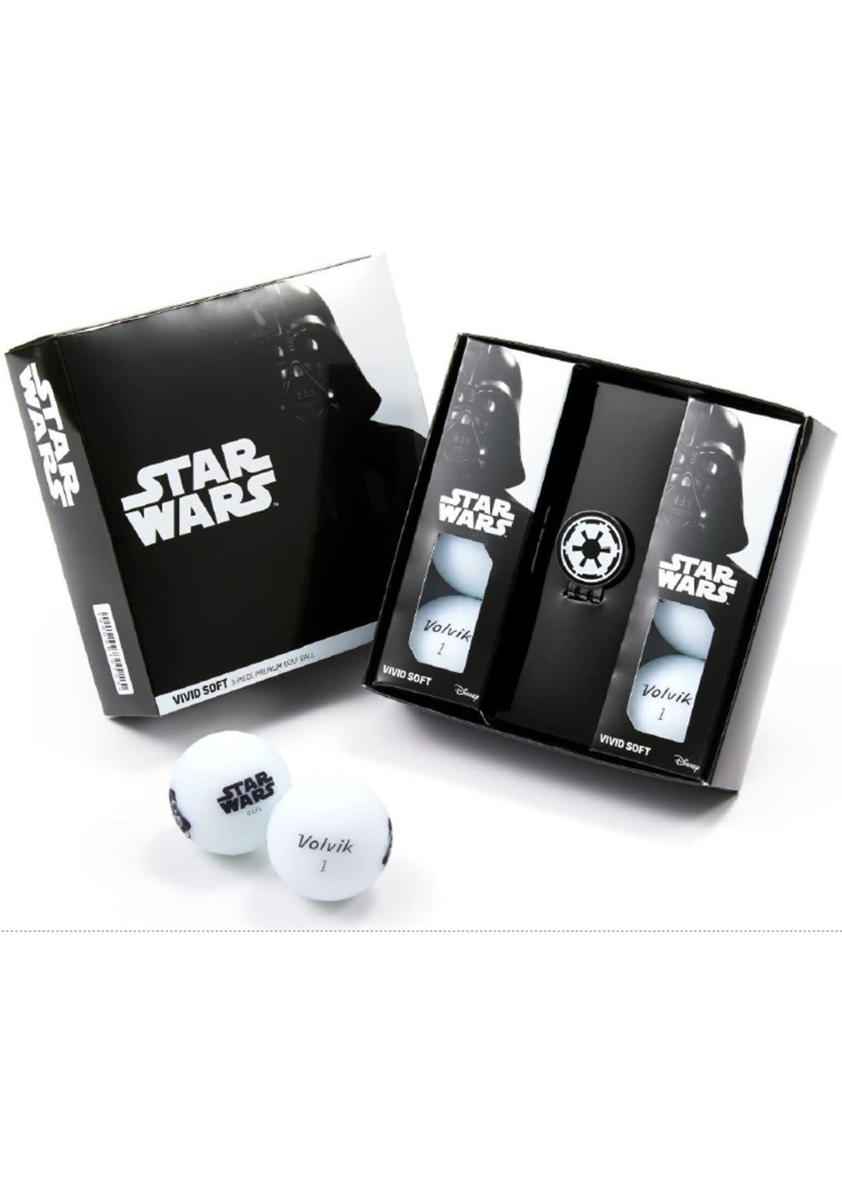 Volvik Volvik Vivid Star Wars - Darth Vader Giftpack with Ballmarker