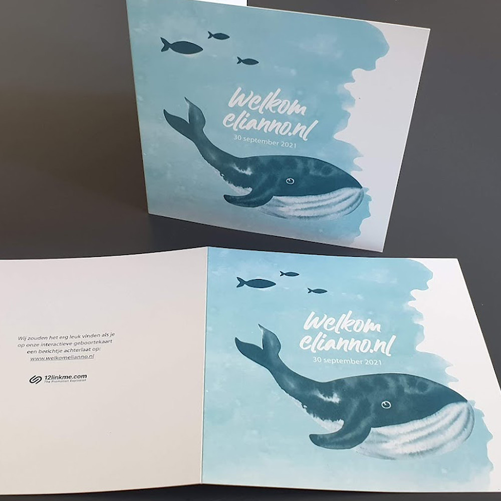 Interactive baby announcement cards SEA LIFE 'Original'