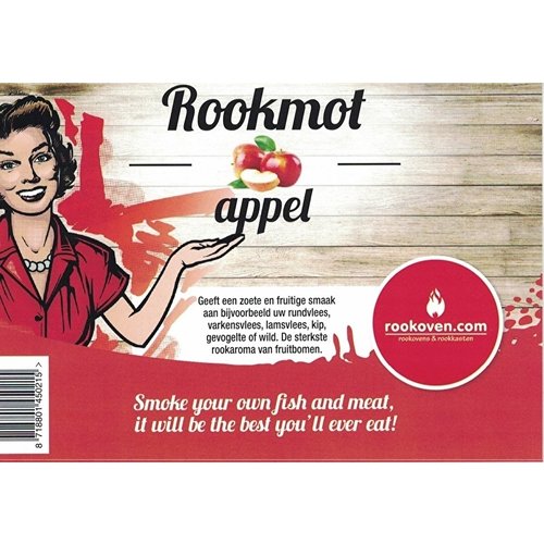  Rookoven.com Rookmot Appel 500g 