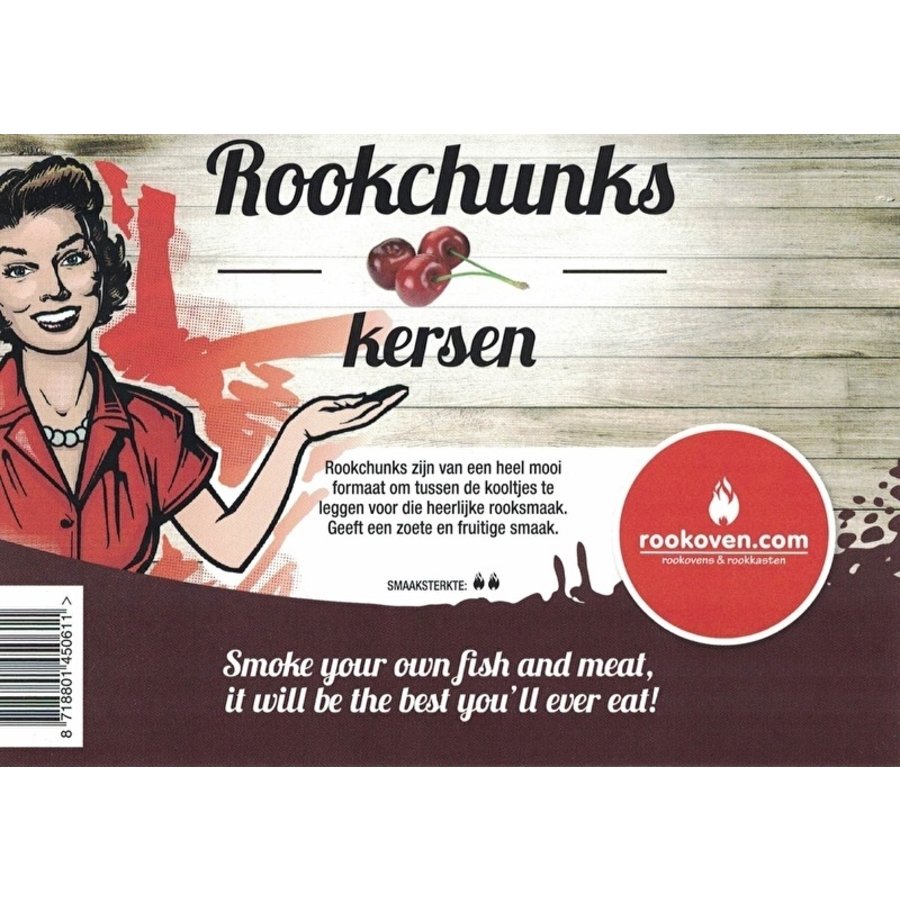 Rookchunks Kersen 1,5 KG-1