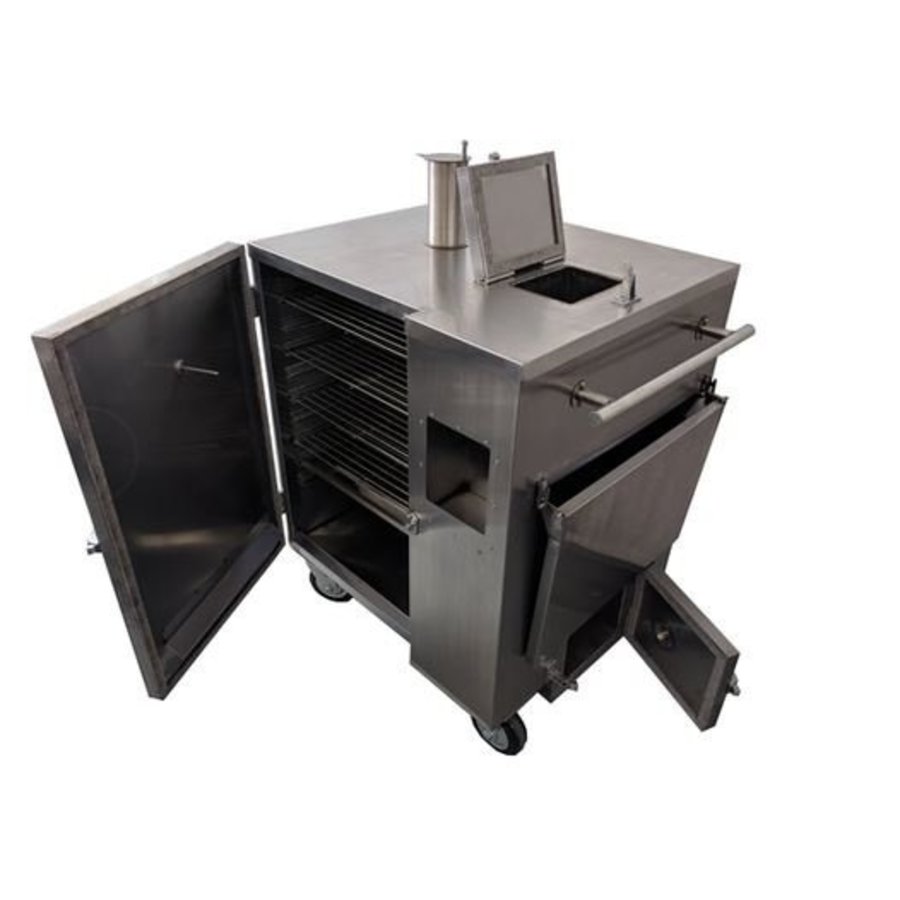 Flaming Coals Gravity Feed Smoker-1