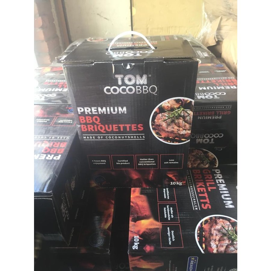 Premium BBQ Briketten 10kg Tom COCOBBQ-6