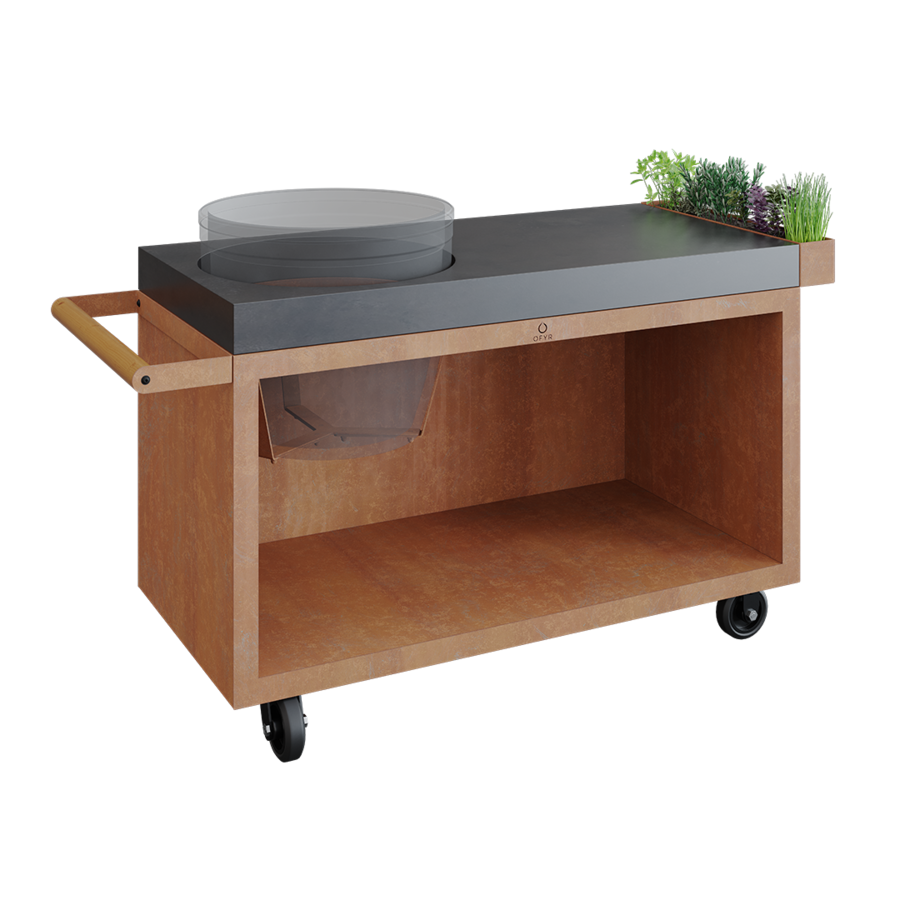 OFYR Kamado Table Corten 135 PRO Beton BGE-1