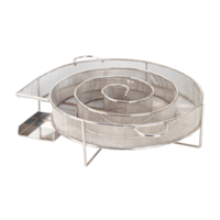 thumb-Barbecook - Smokerbox - PACK: Rookgenerator + 1 rookmot + 1 theelicht - Chroom - Ø 18 cm-1