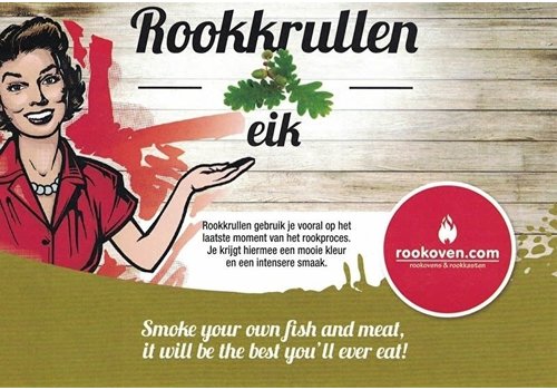  Rookoven.com Rookkrullen Eik 40 Liter 