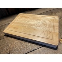 thumb-Luxury Line Santokumes met olijfhouten Snijplank-11