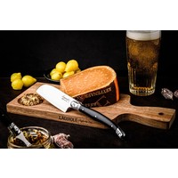 thumb-Acacia plankje met zwart Santoku kaasmes-2