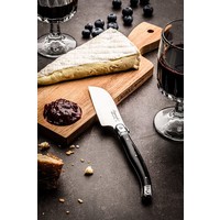 thumb-Acacia plankje met zwart Santoku kaasmes-5