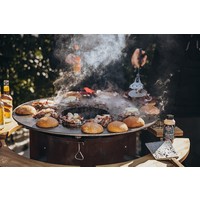 thumb-BBQ Plancha 6mm dik x  Ø 75 cm incl hoogte afstelling-6