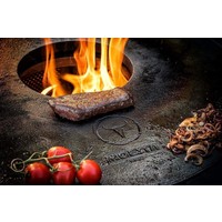 thumb-BBQ Plancha 6mm dik x  Ø 75 cm incl hoogte afstelling-7