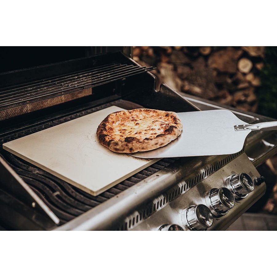 Scheiden Minder studie Pizzaset pizzasteen vierkant & pizzaschep - Rookoven of barbecue kopen?  Bestel hier online je rookovens, barbecues en accessoires!
