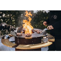 thumb-Bandit Fireplace set cortenstaal inclusiefBBQ plancha en planken-8