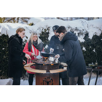 thumb-Bandit Fireplace set cortenstaal inclusief bbq planken-6