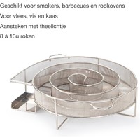 thumb-Barbecook - Smokerbox - PACK: Rookgenerator + 1 rookmot + 1 theelicht - Chroom - Ø 18 cm-2