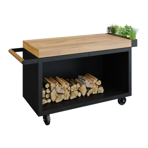  OFYR OFYR Mise en Place Table Black 135 PRO Teak Hout 