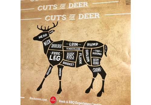  Rookoven.com Poster 'Cuts of Deer' 