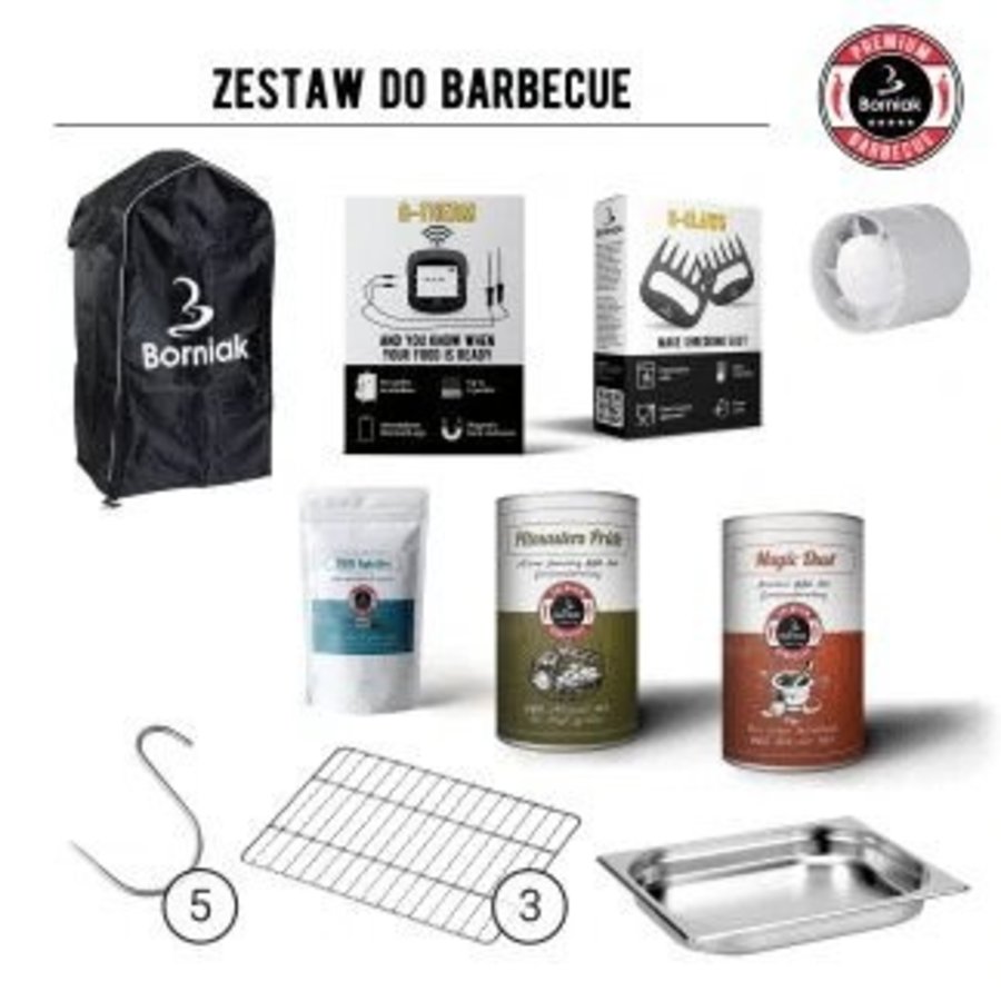 Set Smoker BBQ ZBB-150-1