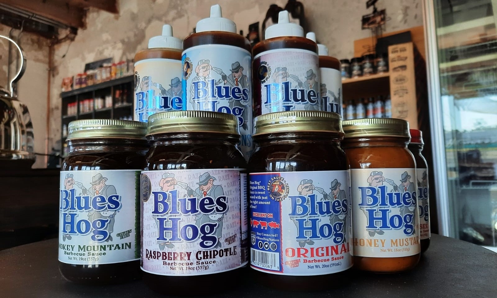 Blues hog sauzen