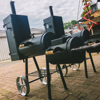 thumb-Bbq smoker 13 inch 4mm vierkante rookkast-1