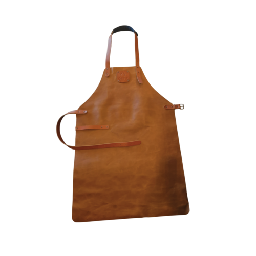  OFYR Leather Apron Brown 