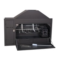 thumb-Afrikaanse Braai 1500 Spitbraai Inbouwmodel-3