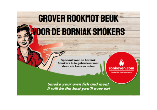  Rookoven.com Rookmot Beuk voor de Modena/Borniak 12.5kg (Grover Rookmot) 