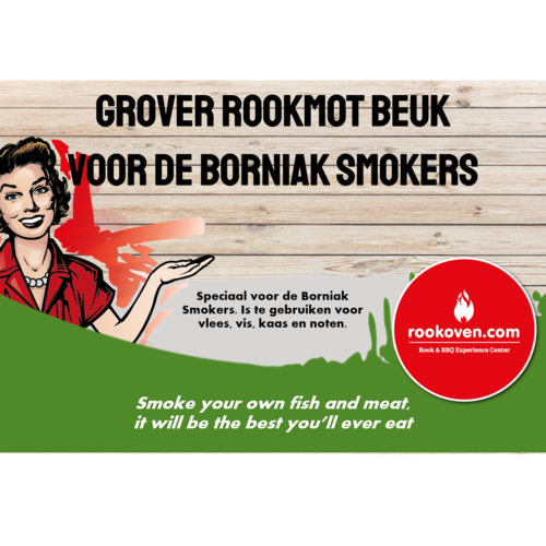  Rookoven.com Rookmot Beuk voor de Modena/Borniak 12.5kg (Grover Rookmot) 