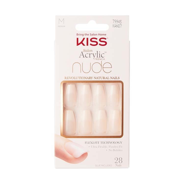 Kiss Acrylic French Nude Nails - Leilani