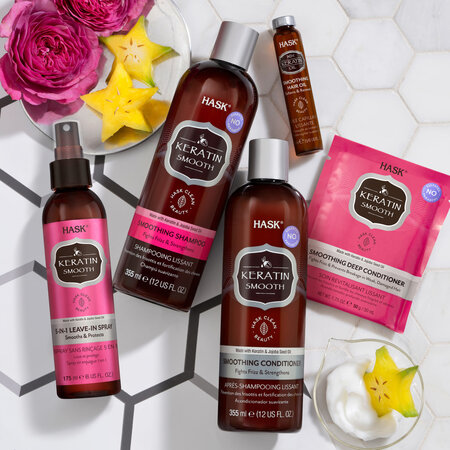 Een Betoverende Haarverzorgingsreis HASK Keratin Smooth haarverzorgingspakket