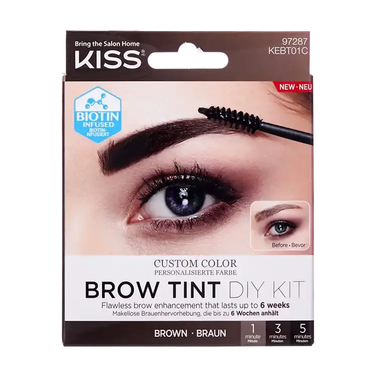 Kiss Brow Tint Kit - Brown