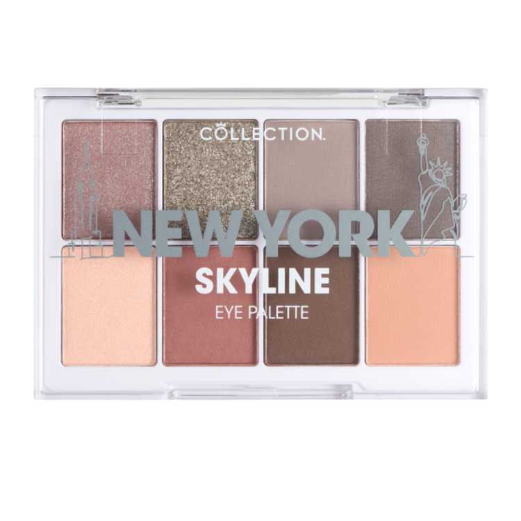 Collection Collection New York Skyline Oogschaduw Palette – 8 Matte & Metallic Tinten – Vegan