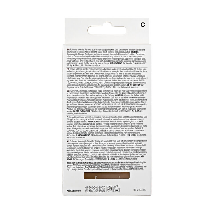 Kiss Gel fantasy Toenails - This is Classic