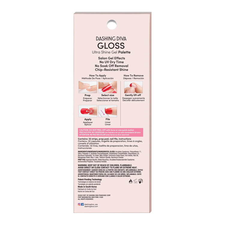 Dashing Diva Dashing Diva - Gloss Strips - Palm Beach