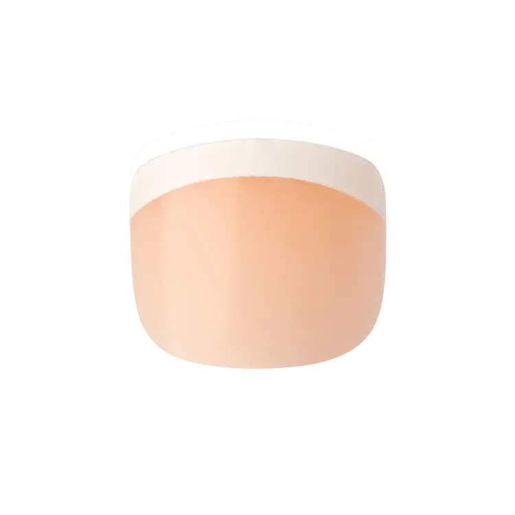 Kiss Salon Acrylic French Zehennägel - Walk Away