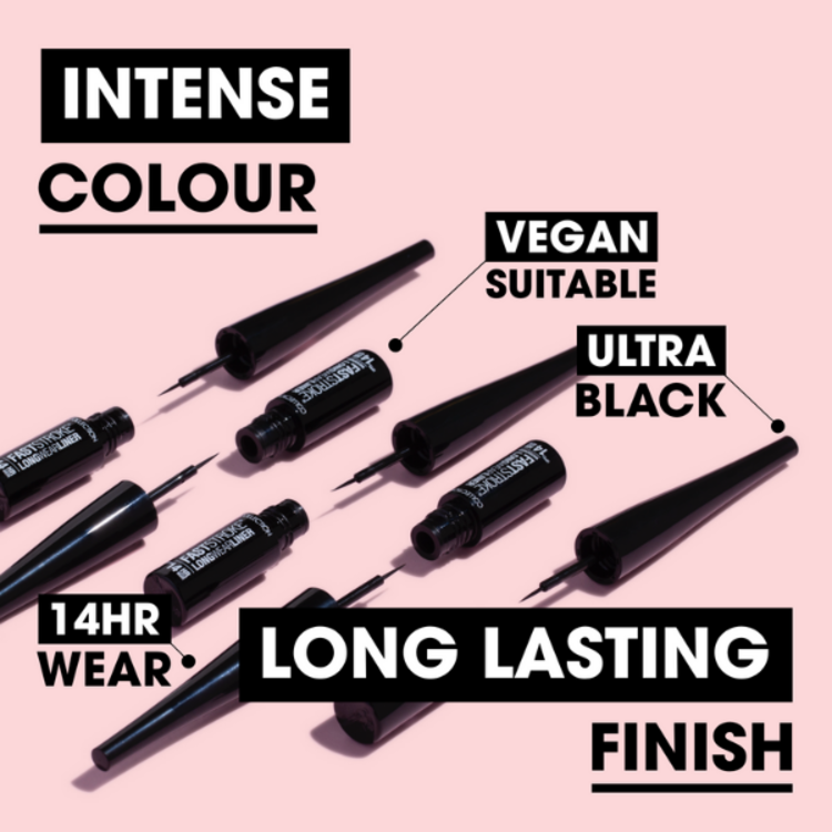 Collection Collection Eyeliner Fast Stroke Long Wear – Zwart – 14u houdbaar – Ultrafijne applicator