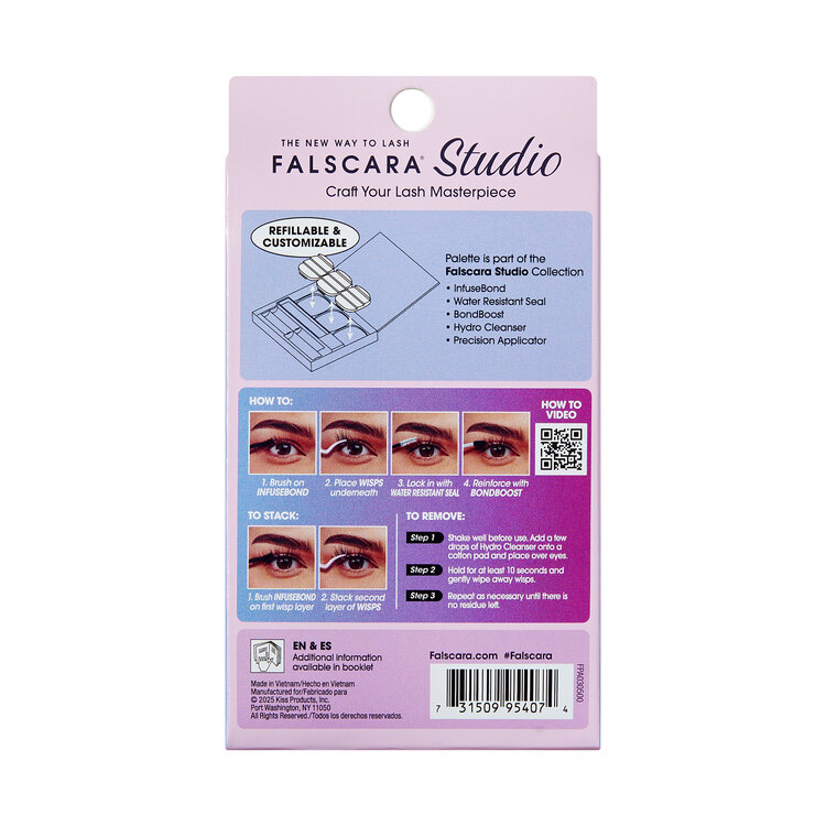 Kiss Falscara Studio Palette 8mm-12mm | Delicate Spiky