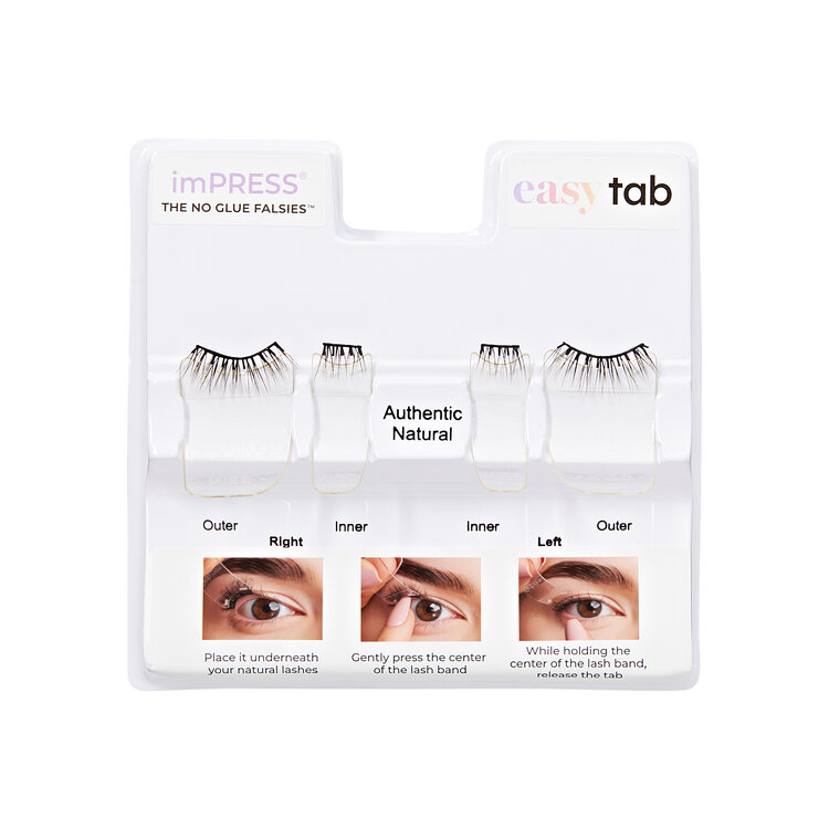 imPRESS imPRESS Falsies easy tab 5mm-9mm | Authentic Natural