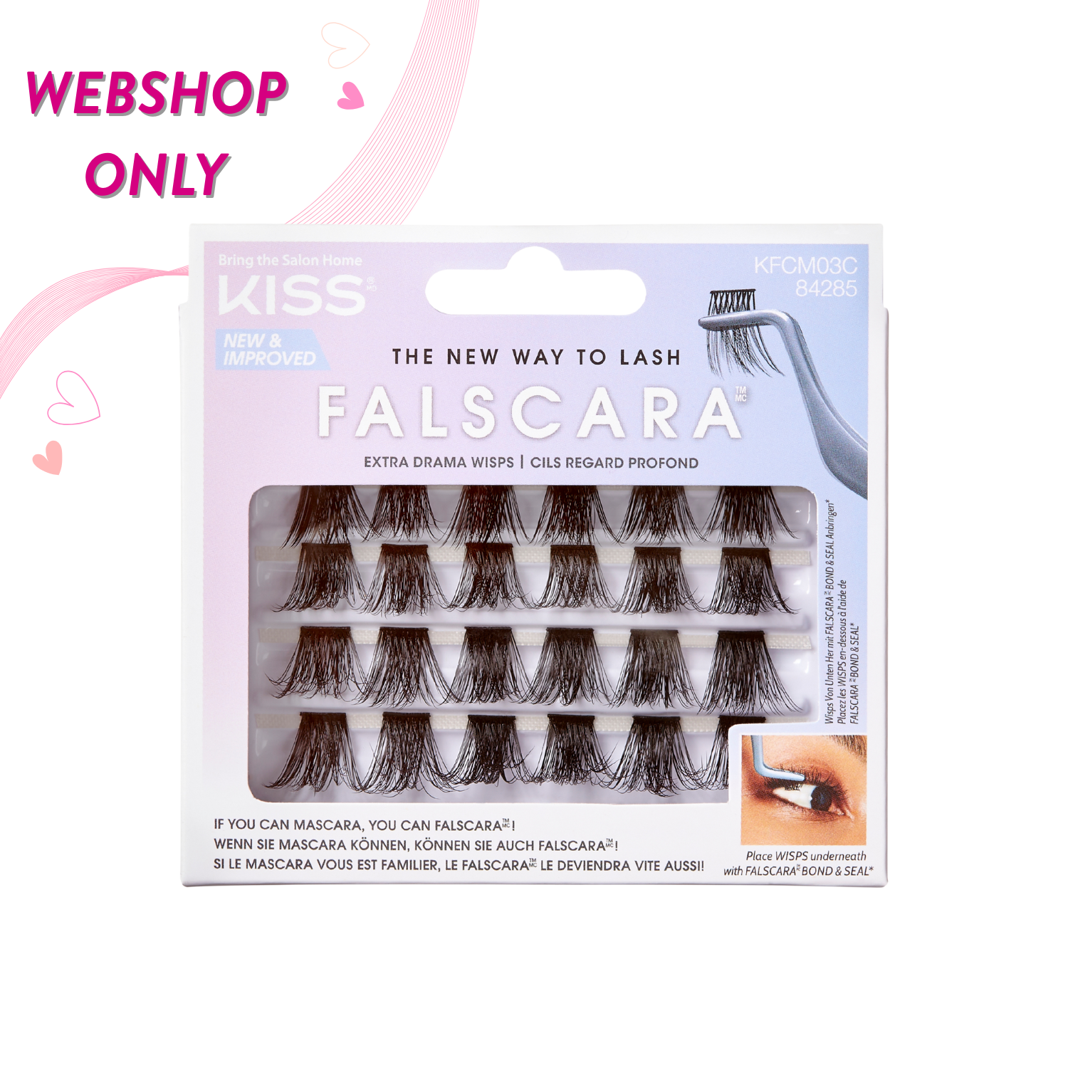 KISS Falscara Applikator – Spezial-Pinzette Für Wimpern-Extensions