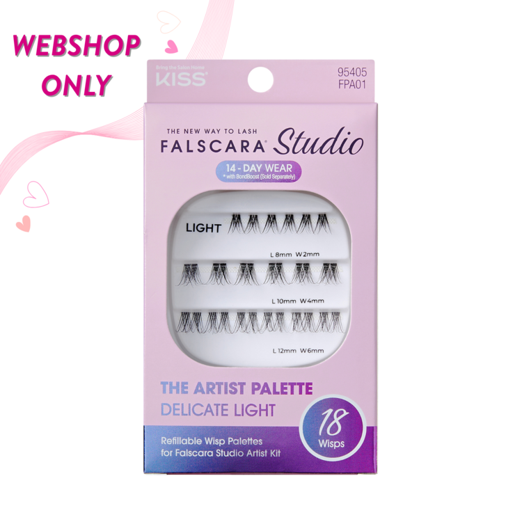 Kiss Falscara Studio Palette 8mm-12mm | Delicate Light