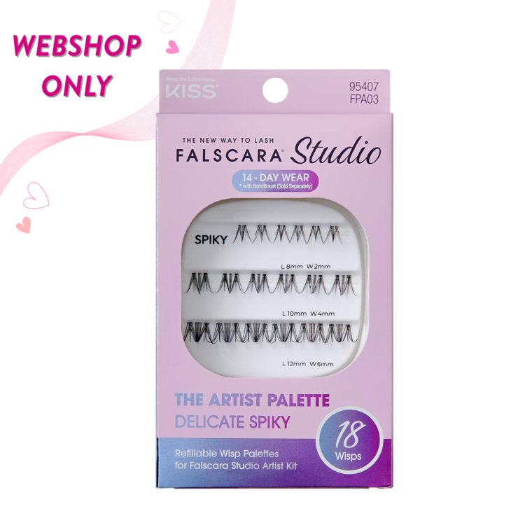 Kiss Falscara Studio Palette 8mm-12mm | Delicate Spiky