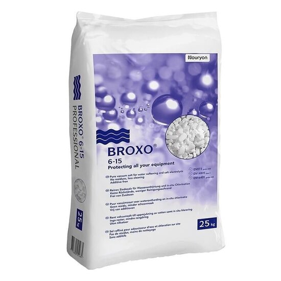 Glycol.eu Broxo Salz 25 kg | Salzbrocken | Broxo 6-15 | Salzbrocken zur Wasserenthärtung