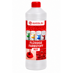 Flüssigfarbstoff Rot | 1L Flasche | Hochkonzentrierte Farbe | Technische Flüssigkeiten