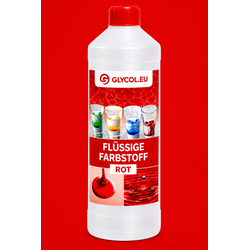 Flüssigfarbstoff Rot | 1L Flasche | Hochkonzentrierte Farbe | Technische Flüssigkeiten