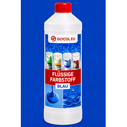 Flüssigfarbstoff Blau | 1L Flasche | Hochkonzentrierte Farbe | Technische Flüssigkeiten
