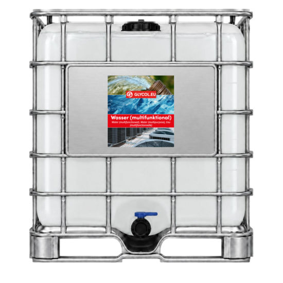Multifunktionswasser 1000L IBC | Industriewasser | Prozesswasser | Anlagenfüllwasser | Technisches Wasser